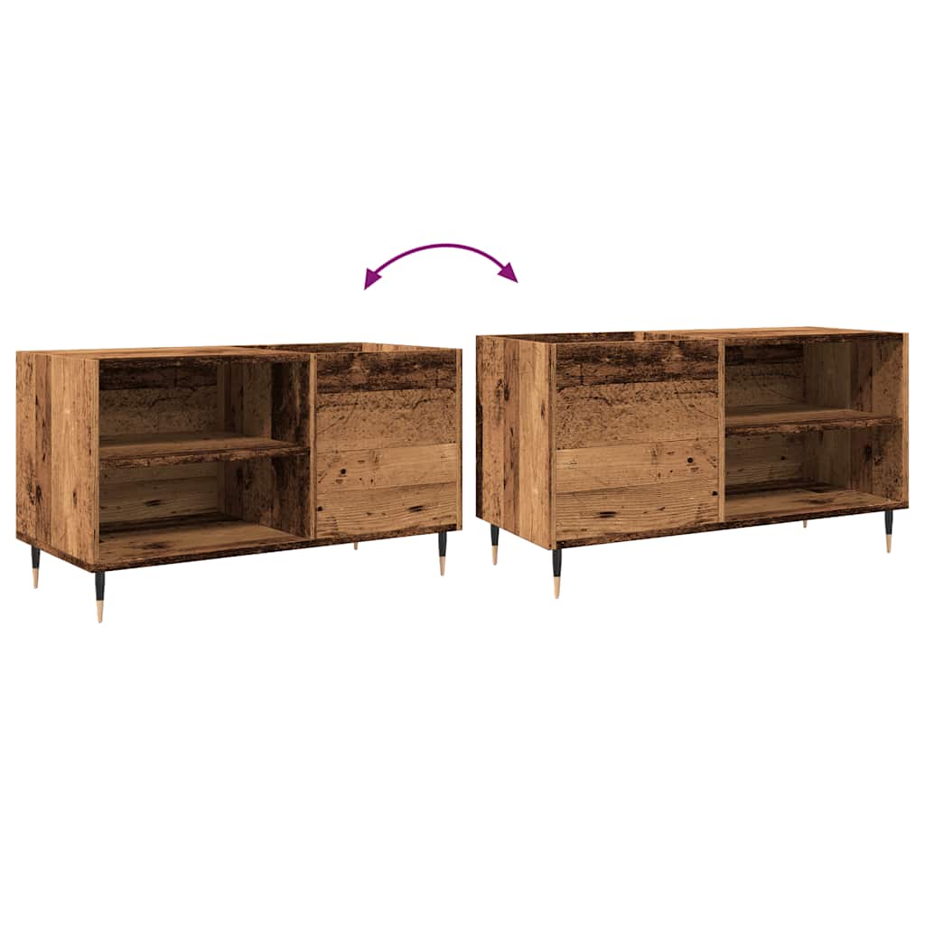 Plateskap gammelt tre 84,5x38x48 cm konstruert tre