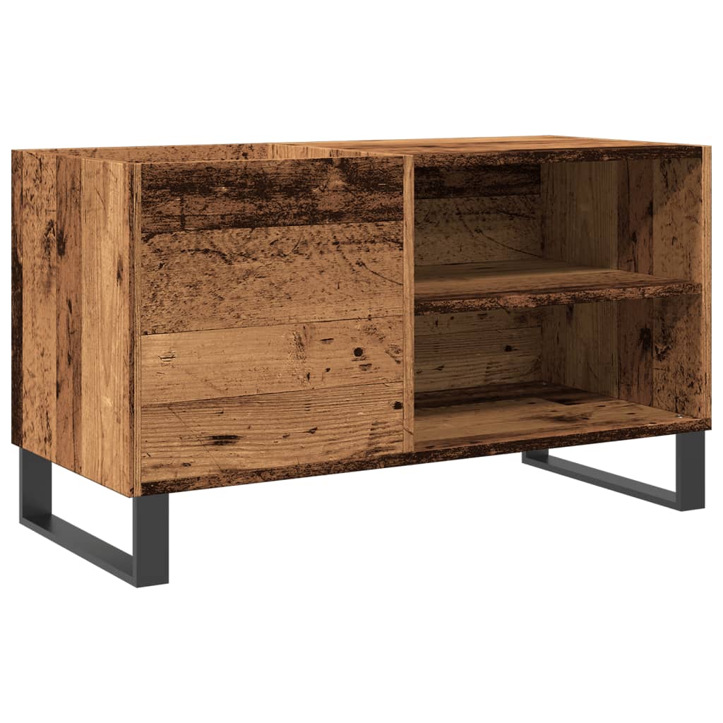 Plateskap gammelt tre 84,5x38x48 cm konstruert tre