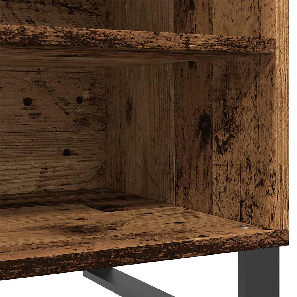 Plateskap gammelt tre 84,5x38x48 cm konstruert tre