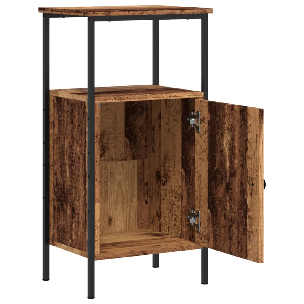 Nattbord gammelt tre 41x31x80 cm konstruert tre