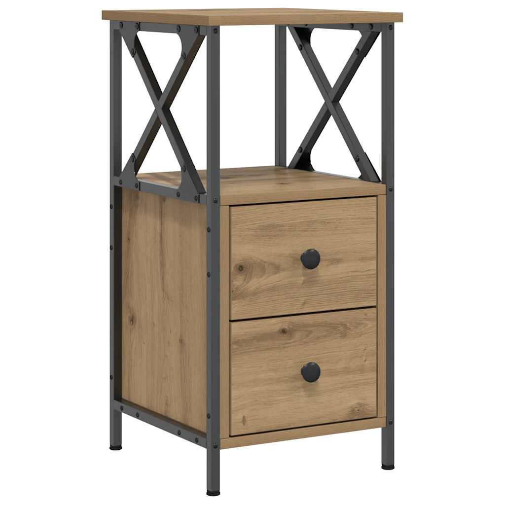 Nattbord artisan eik 34x35,5x70 cm konstruert tre