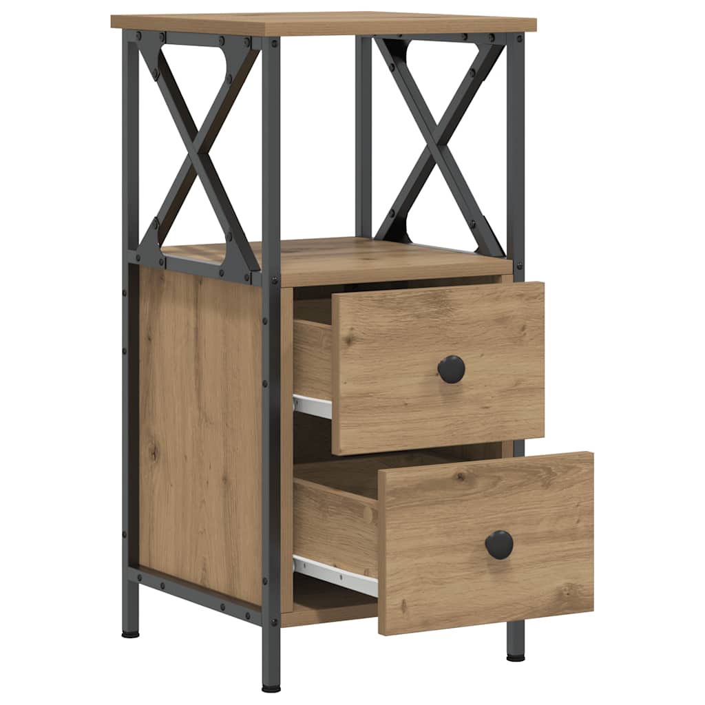 Nattbord artisan eik 34x35,5x70 cm konstruert tre