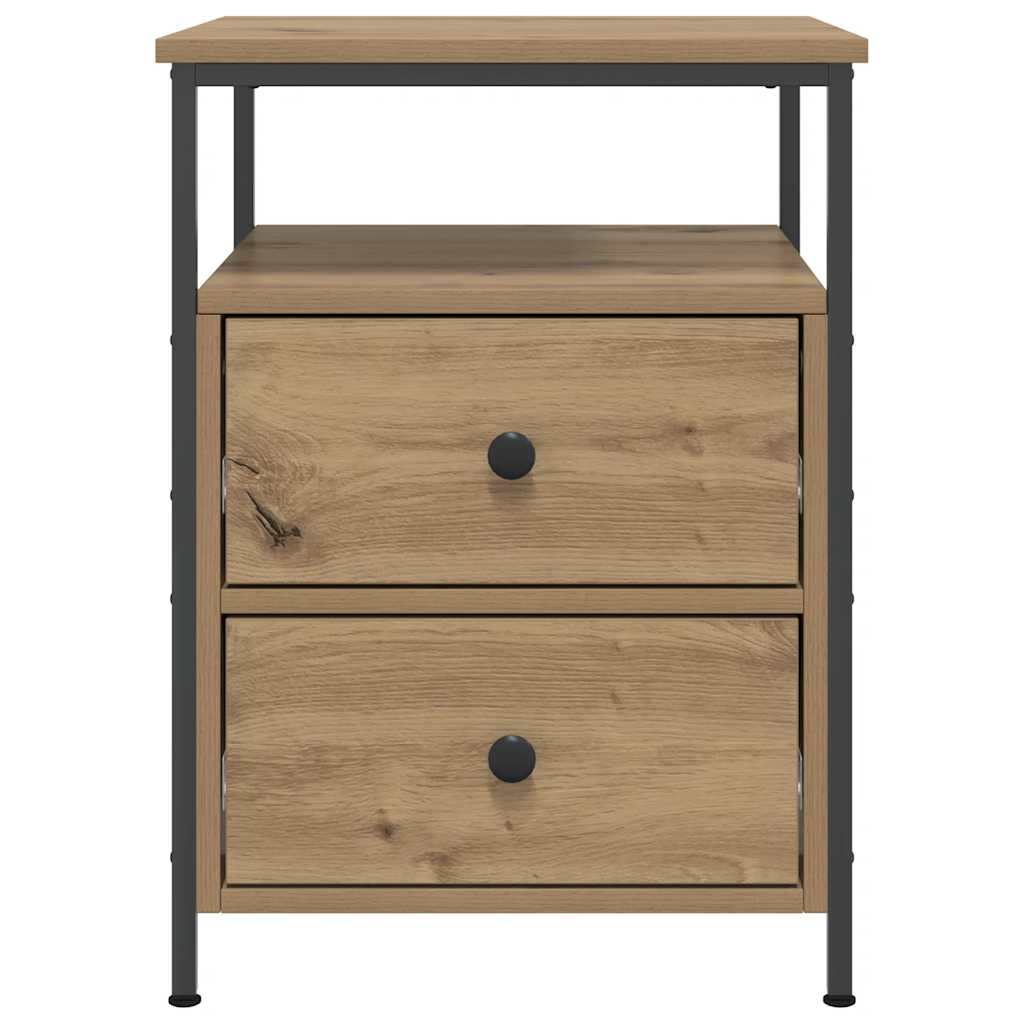 Nattbord 2 stk artisan eik 44x45x60 cm konstruert tre