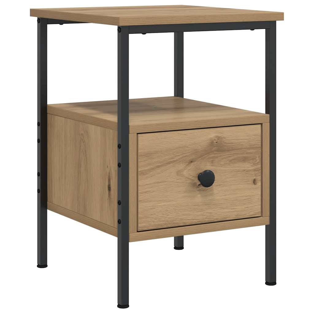 Nattbord 2 stk artisan eik 34x36x50 cm konstruert tre