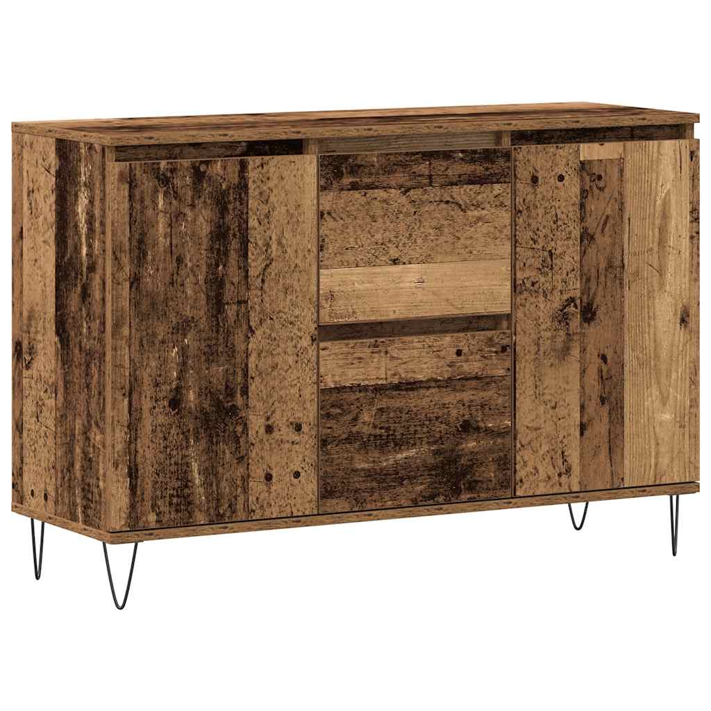 Skjenk gammelt tre 101,5x35x70 cm konstruert tre