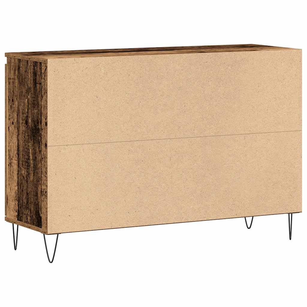 Skjenk gammelt tre 101,5x35x70 cm konstruert tre