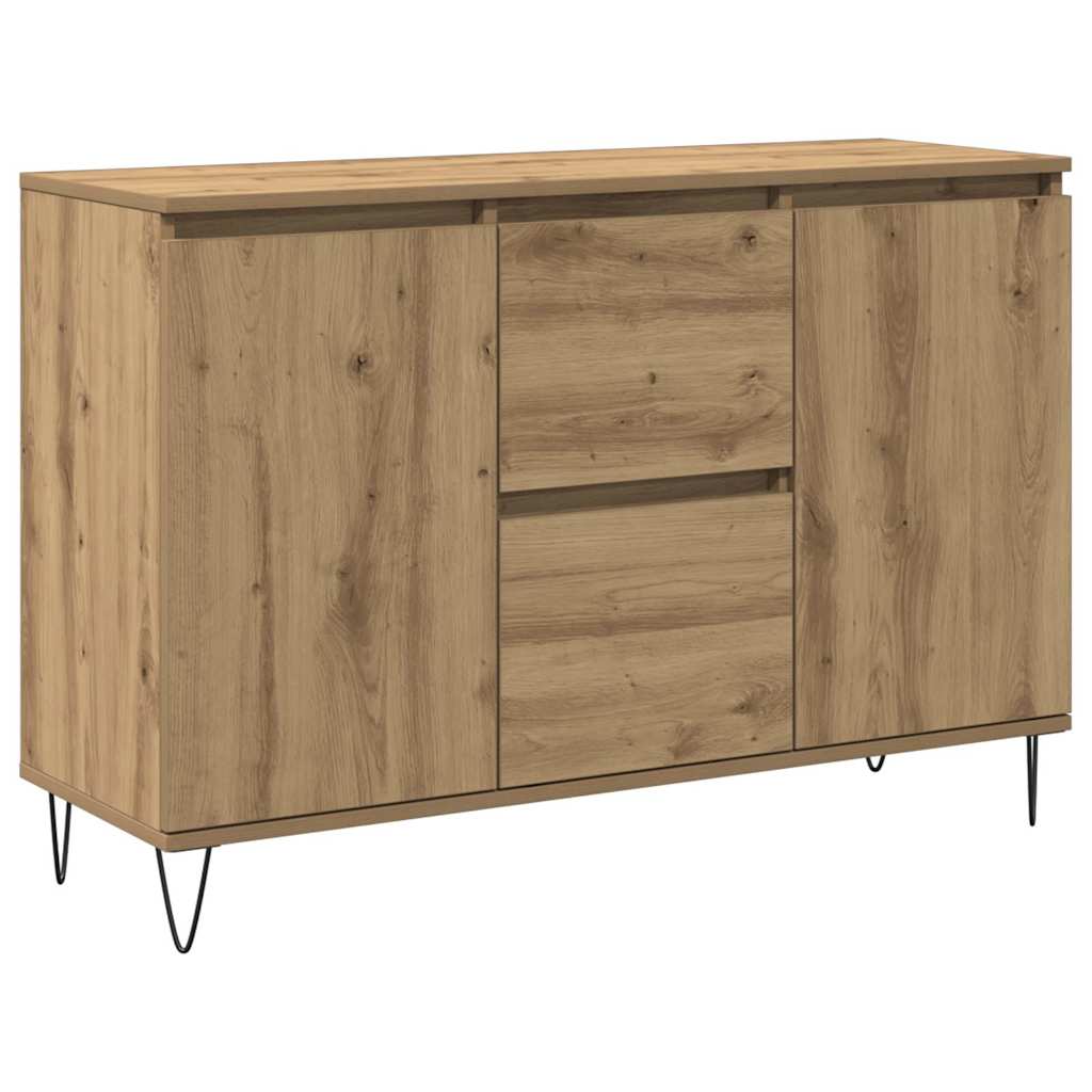 Skjenk artisan eik 101,5x35x70 cm konstruert tre
