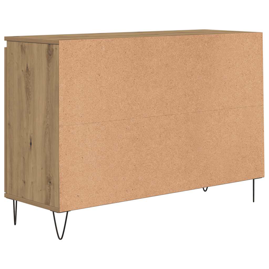 Skjenk artisan eik 101,5x35x70 cm konstruert tre