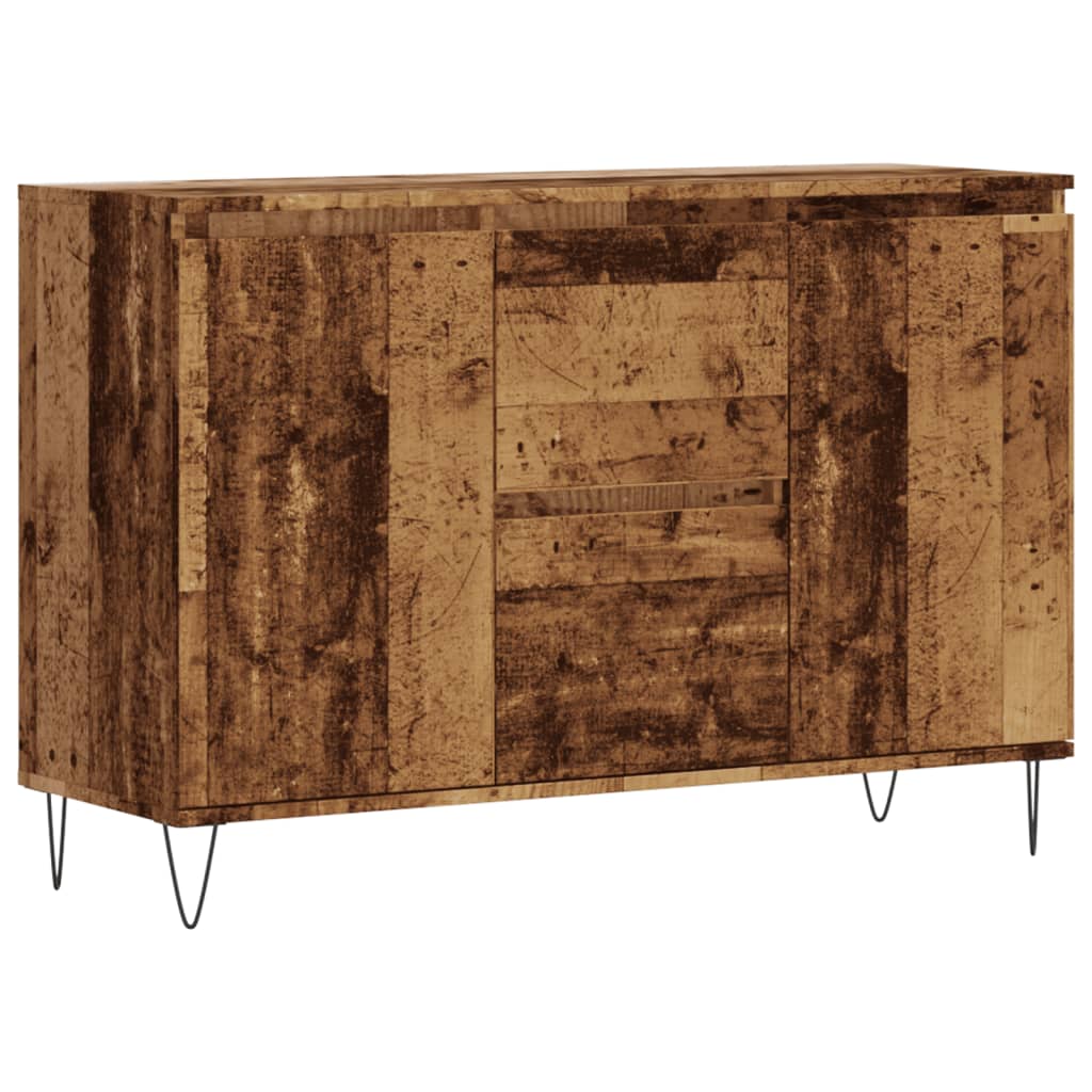 Skjenk gammelt tre 101,5x35x70 cm konstruert tre