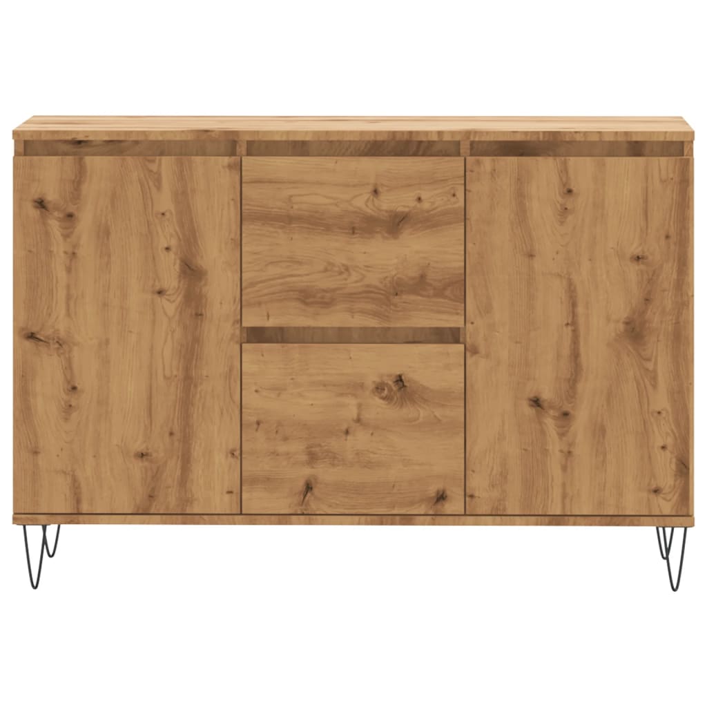 Skjenk artisan eik 101,5x35x70 cm konstruert tre