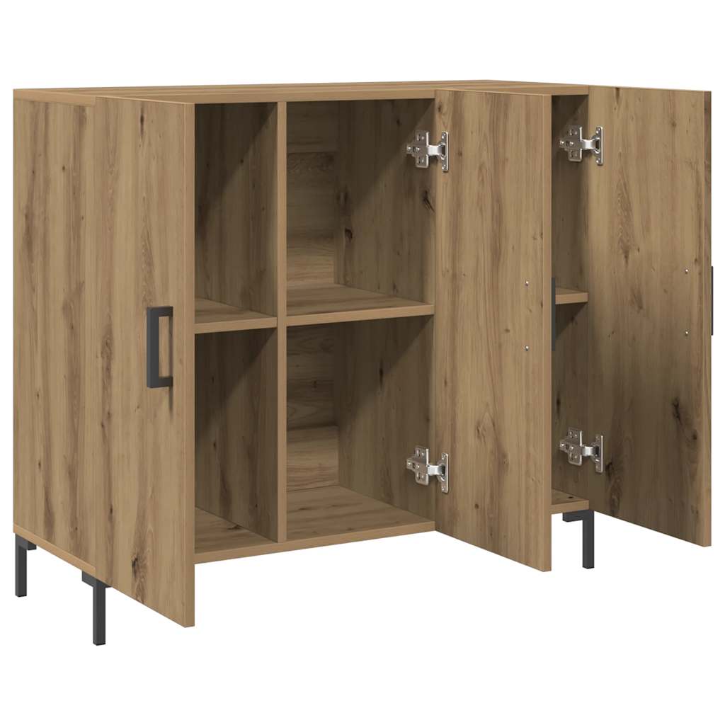 Skjenk artisan eik 90x34x80 cm konstruert tre