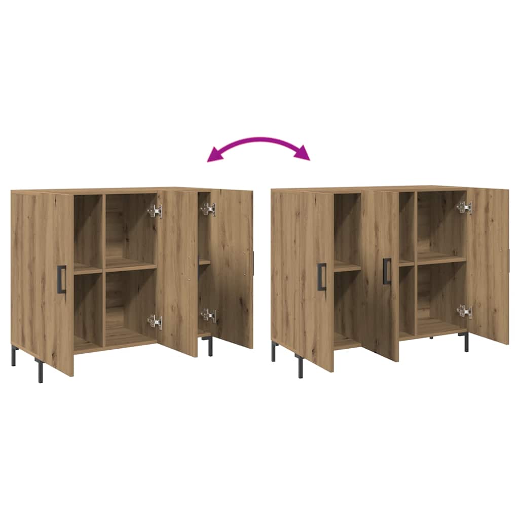 Skjenk artisan eik 90x34x80 cm konstruert tre