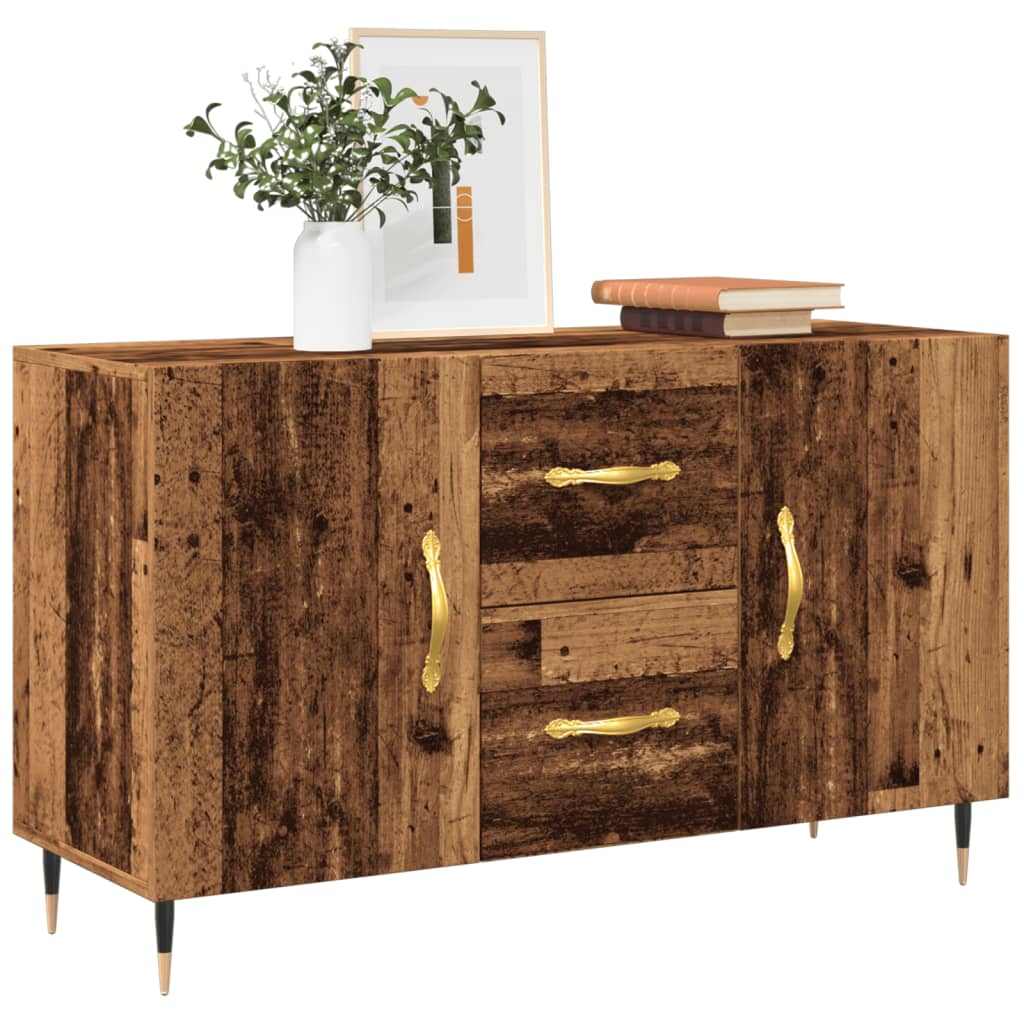Skjenk gammelt tre 100x36x60 cm konstruert tre