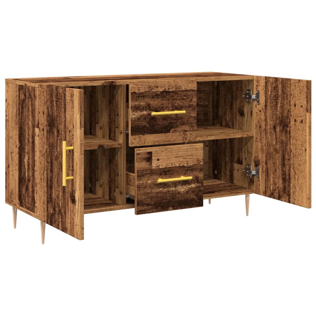 Skjenk gammelt tre 100x36x60 cm konstruert tre