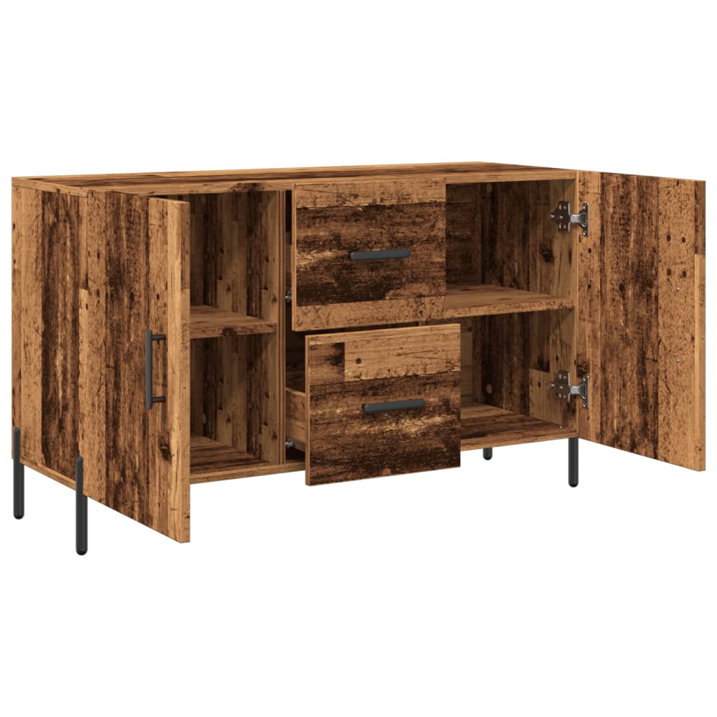 Skjenk gammelt tre 100x36x60 cm konstruert tre