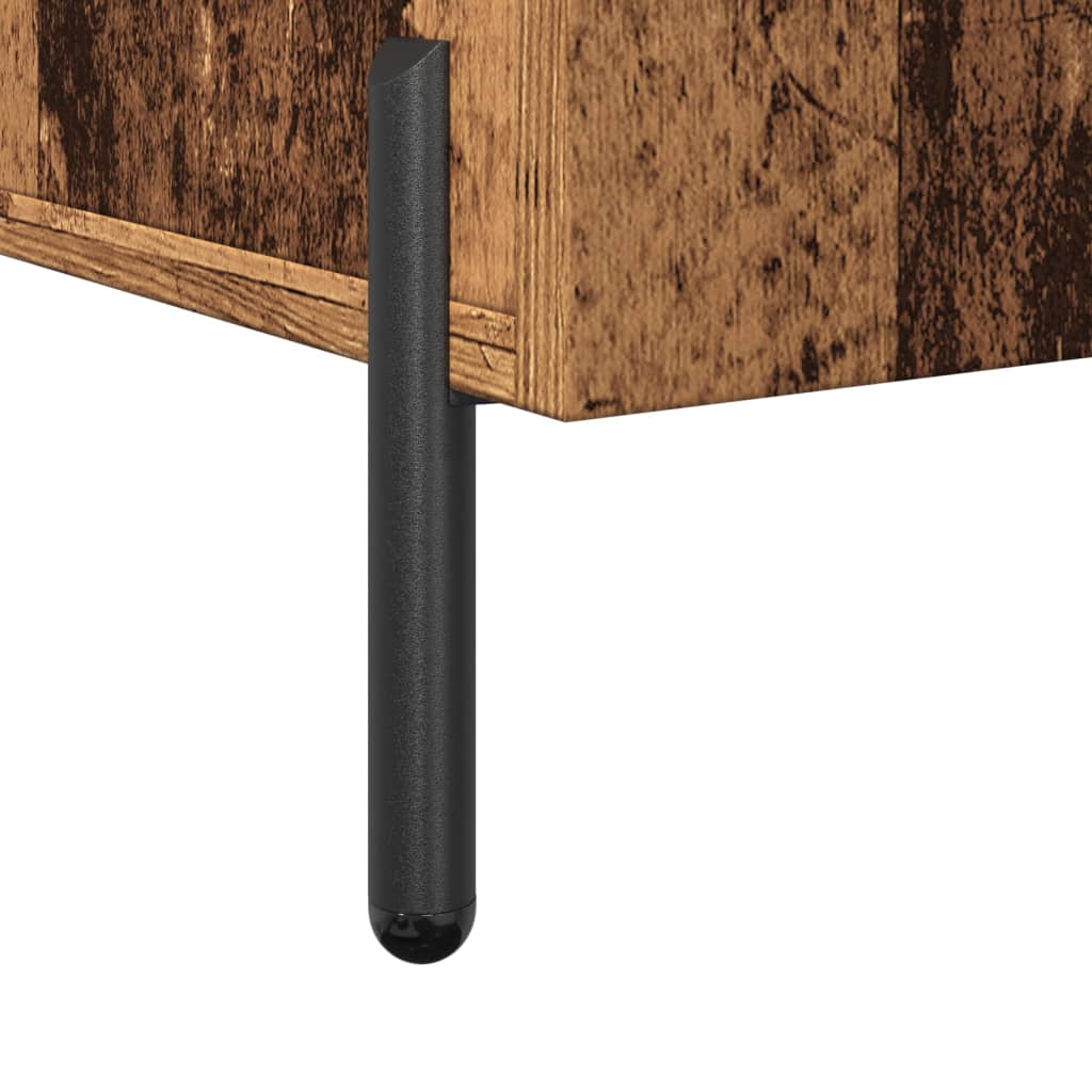 Skjenk gammelt tre 100x36x60 cm konstruert tre