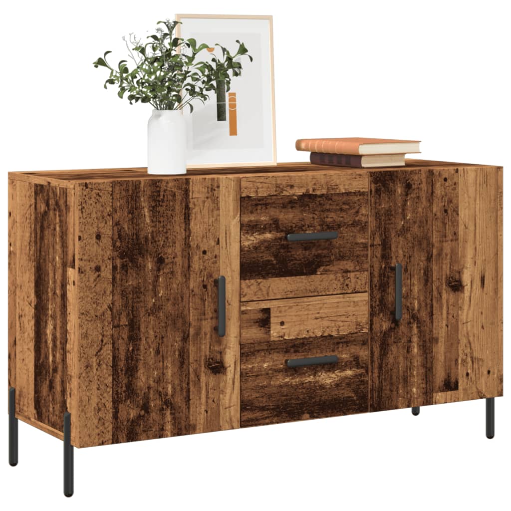 Skjenk gammelt tre 100x36x60 cm konstruert tre