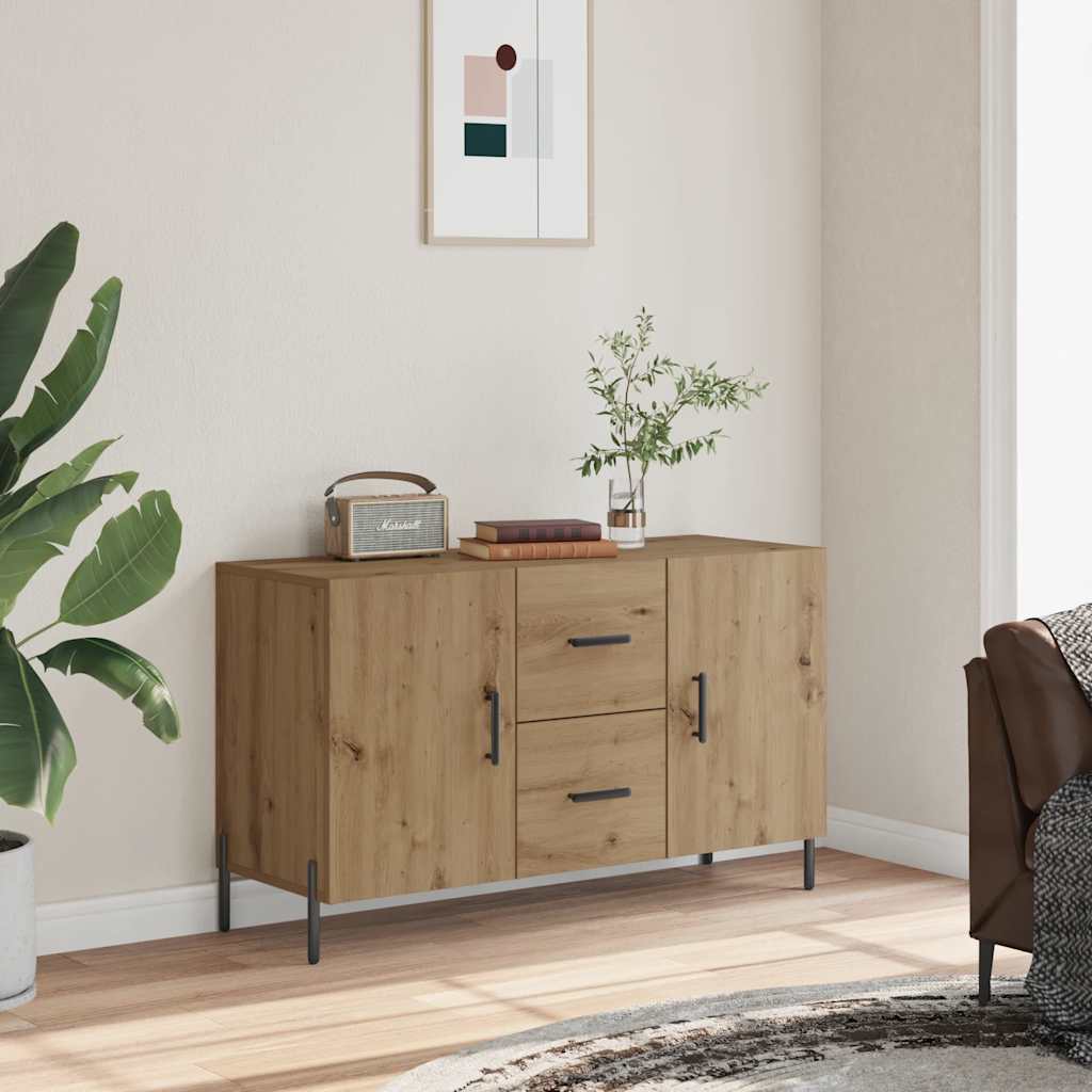 Skjenk artisan eik 100x36x60 cm konstruert tre