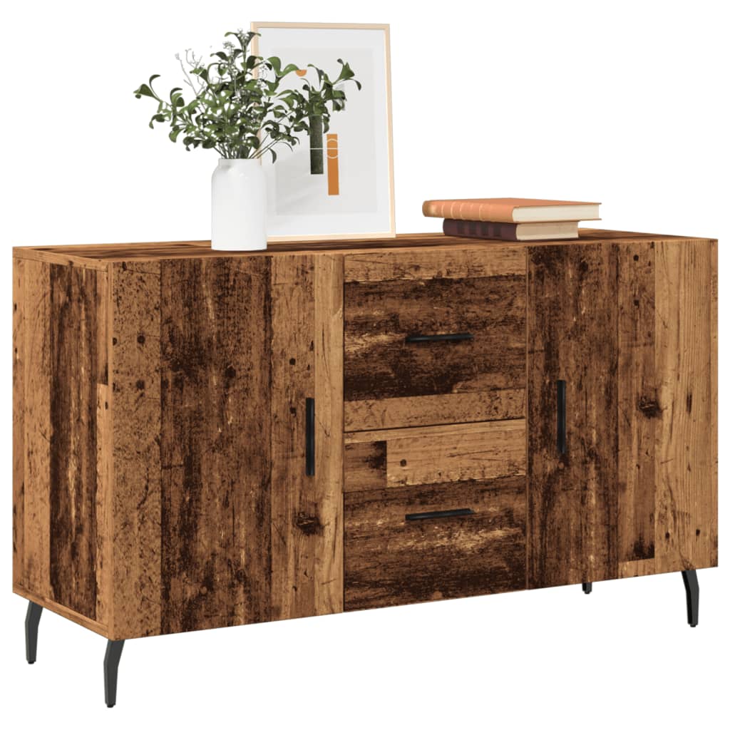 Skjenk gammelt tre 100x36x60 cm konstruert tre