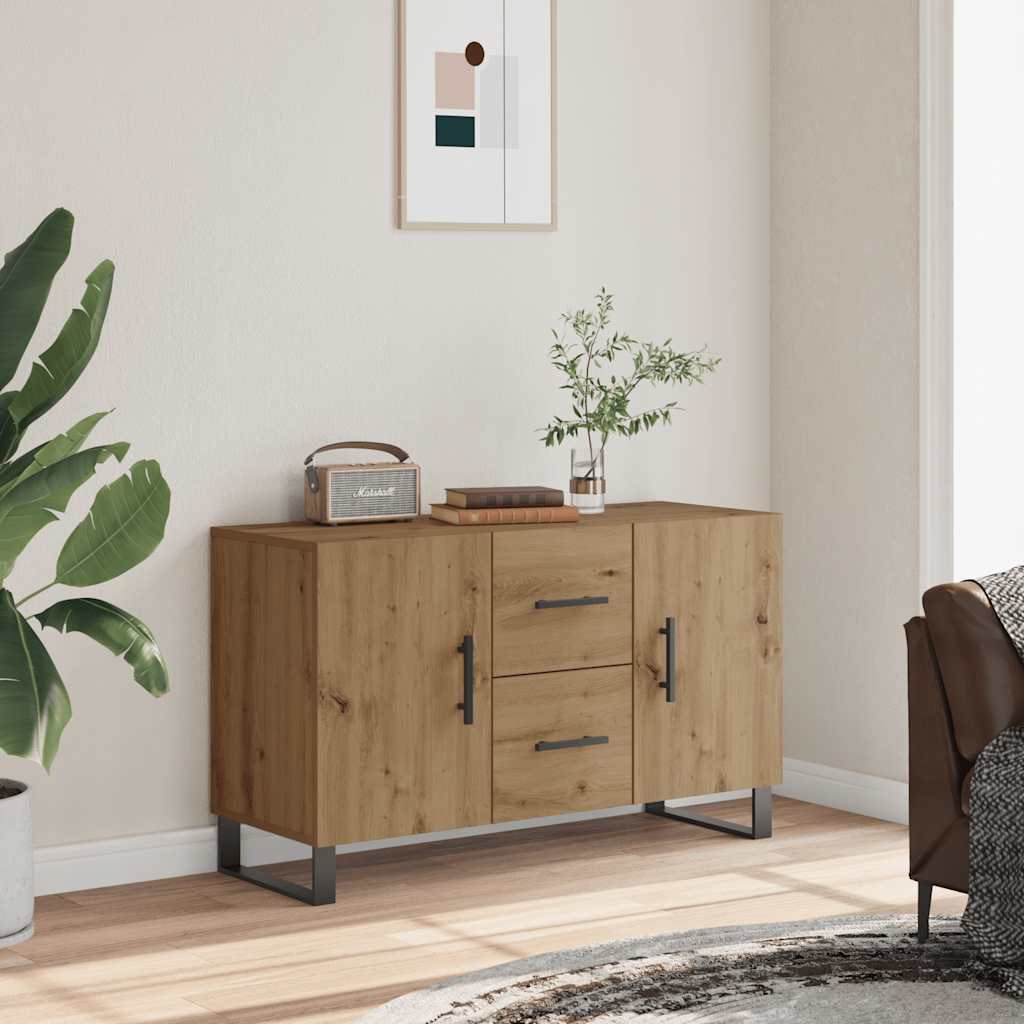 Skjenk artisan eik 100x36x60 cm konstruert tre