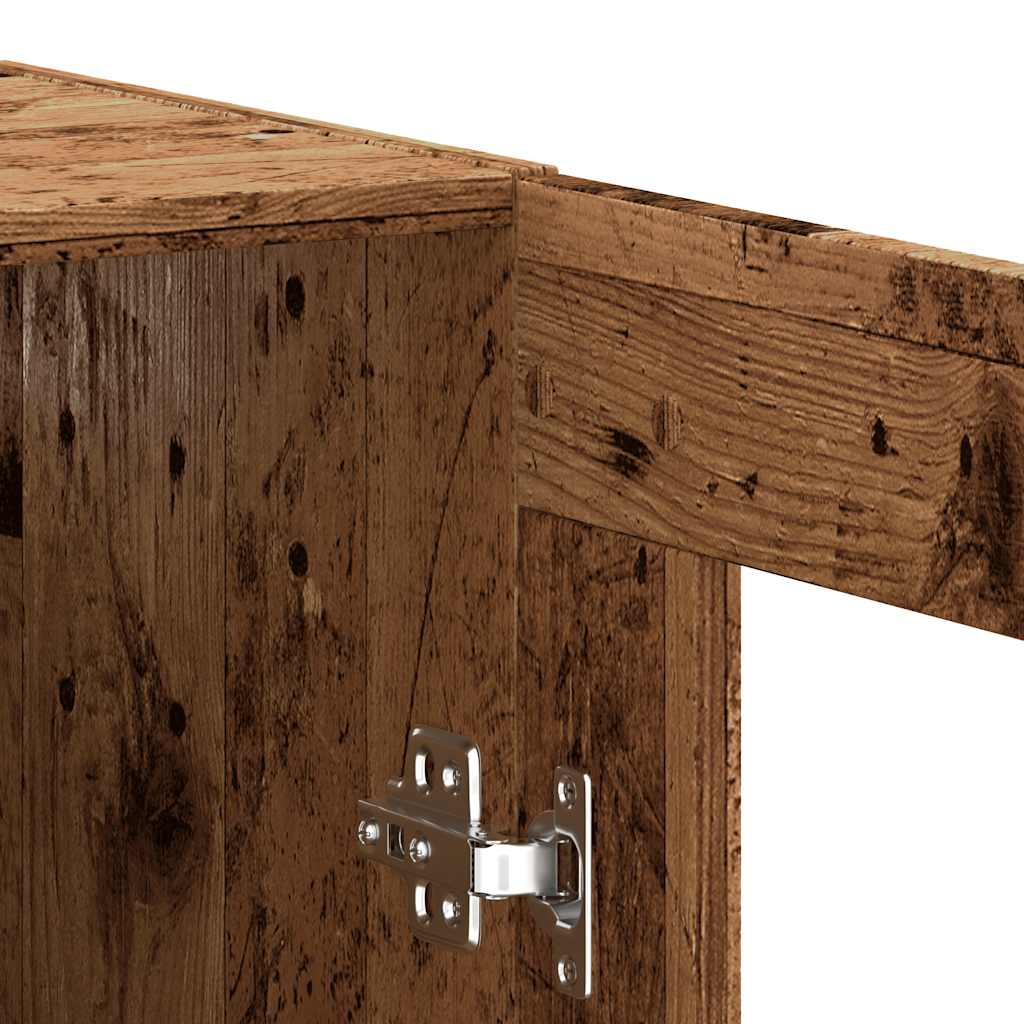 Skjenk gammelt tre 69,5x34x90 cm konstruert tre