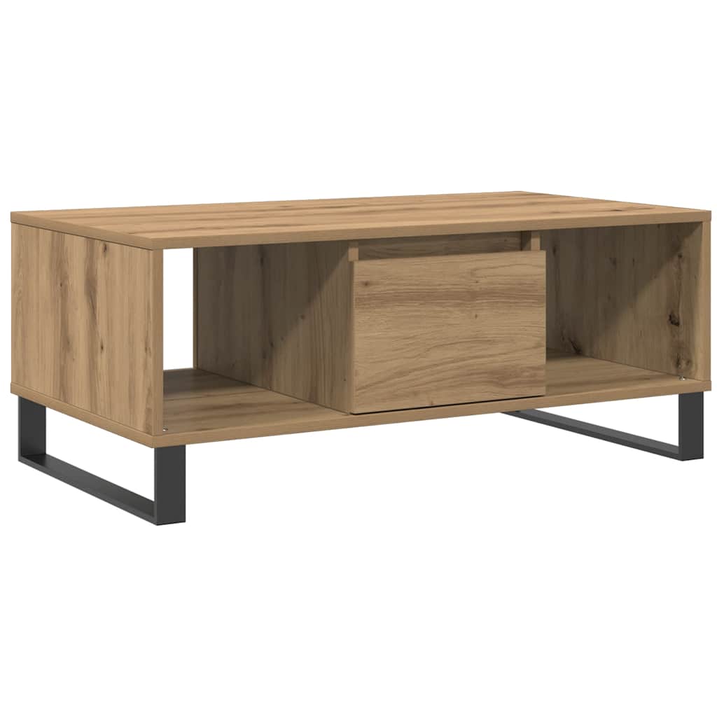 Salongbord artisan eik 90x50x36,5 cm konstruert tre