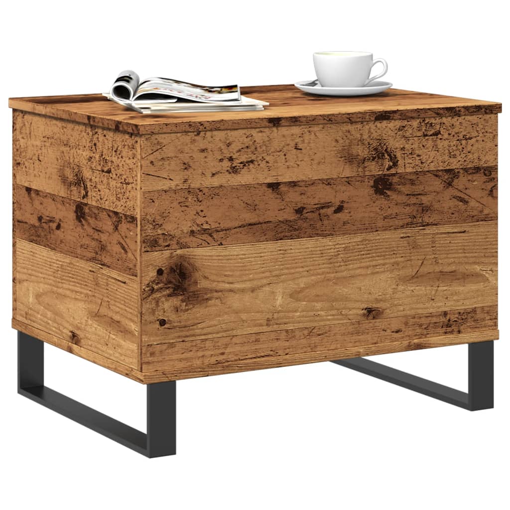 Salongbord gammelt tre 60x44,5x45 cm konstruert tre