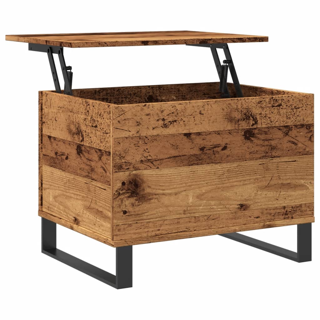 Salongbord gammelt tre 60x44,5x45 cm konstruert tre
