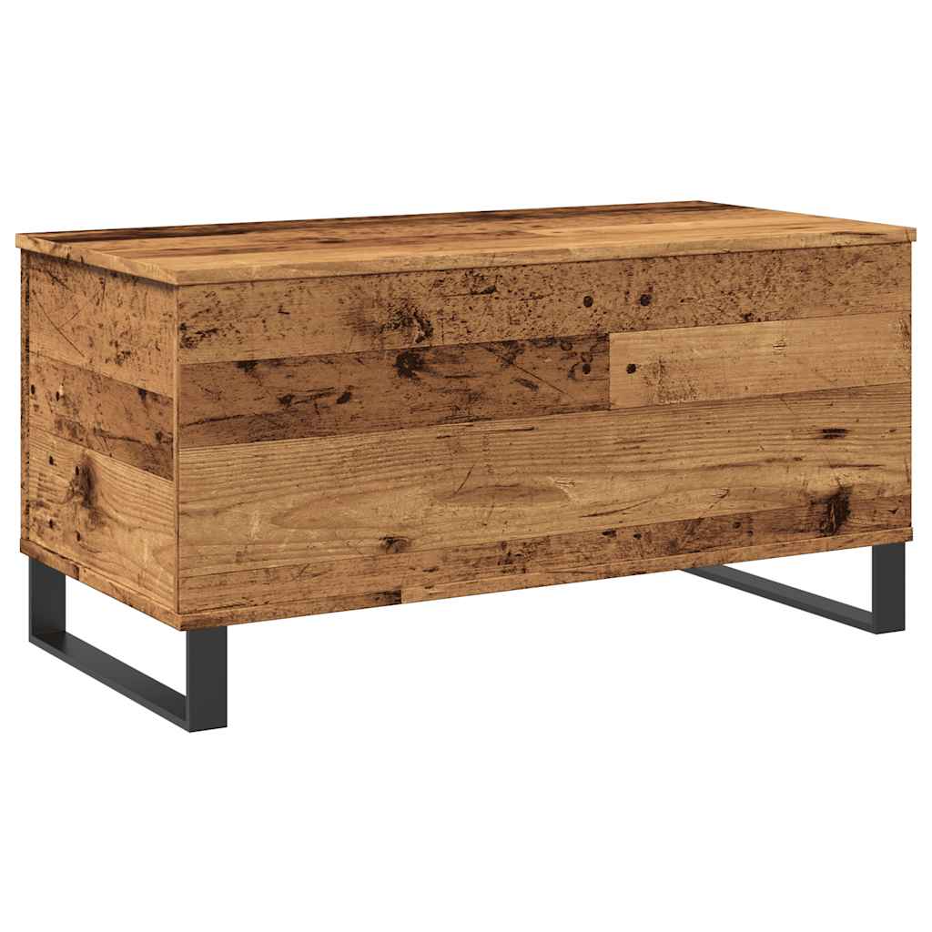 Salongbord gammelt tre 90x44,5x45 cm konstruert tre