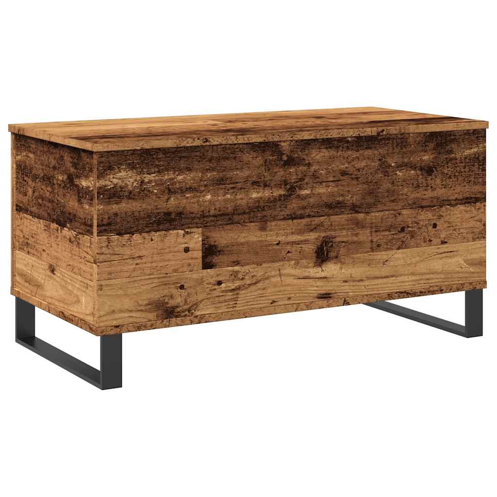 Salongbord gammelt tre 90x44,5x45 cm konstruert tre