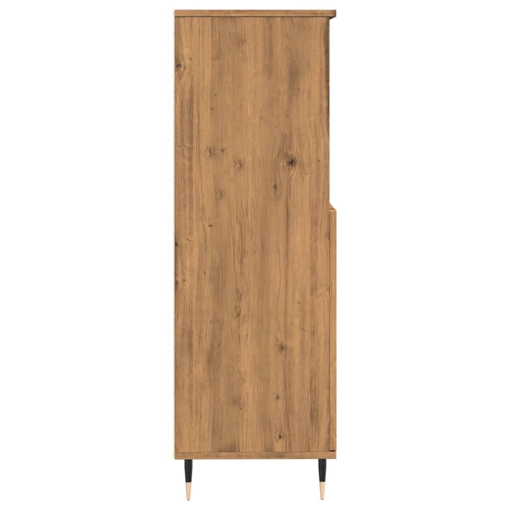 Highboard artisan eik 60x36x110 cm konstruert tre