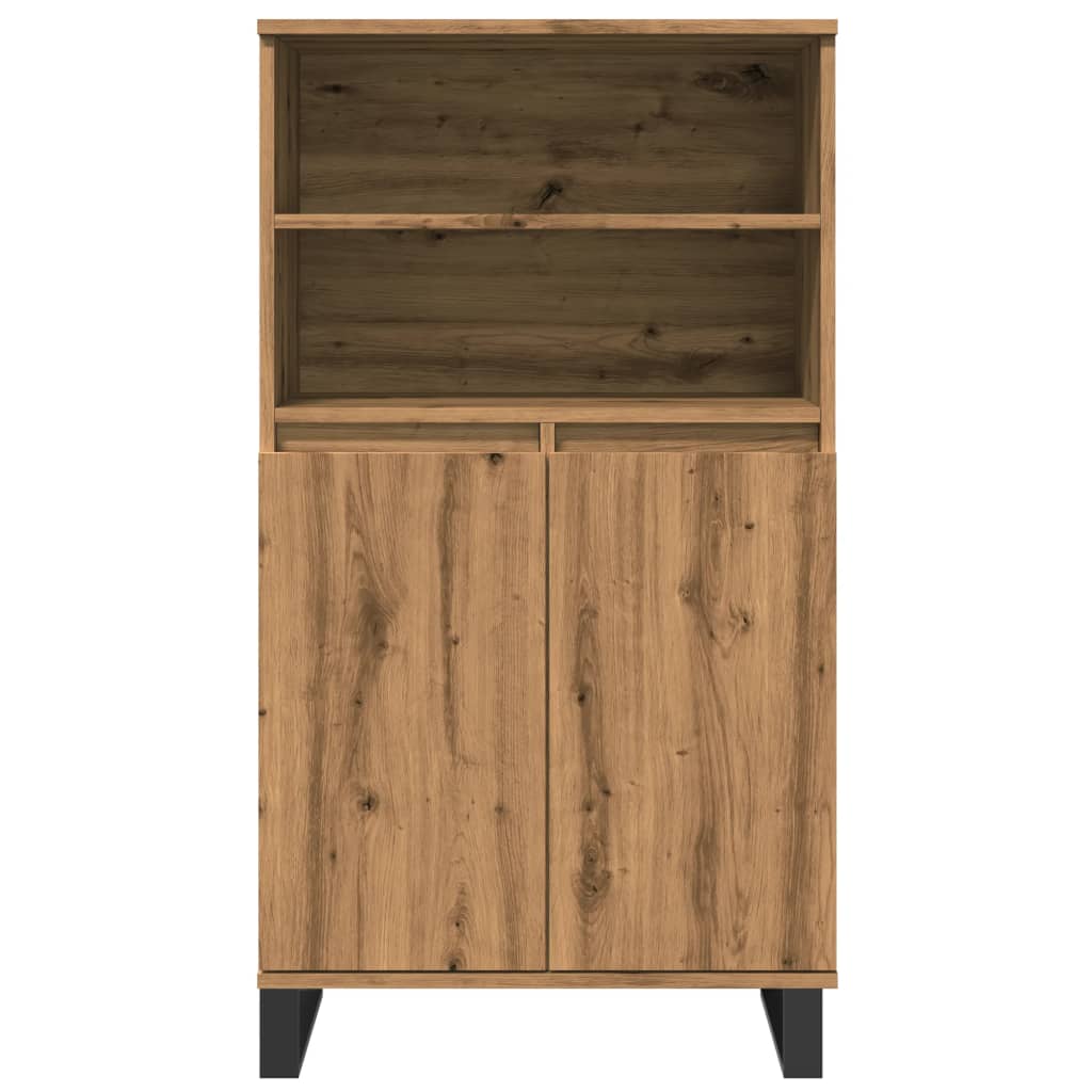 Highboard artisan eik 60x36x110 cm konstruert tre