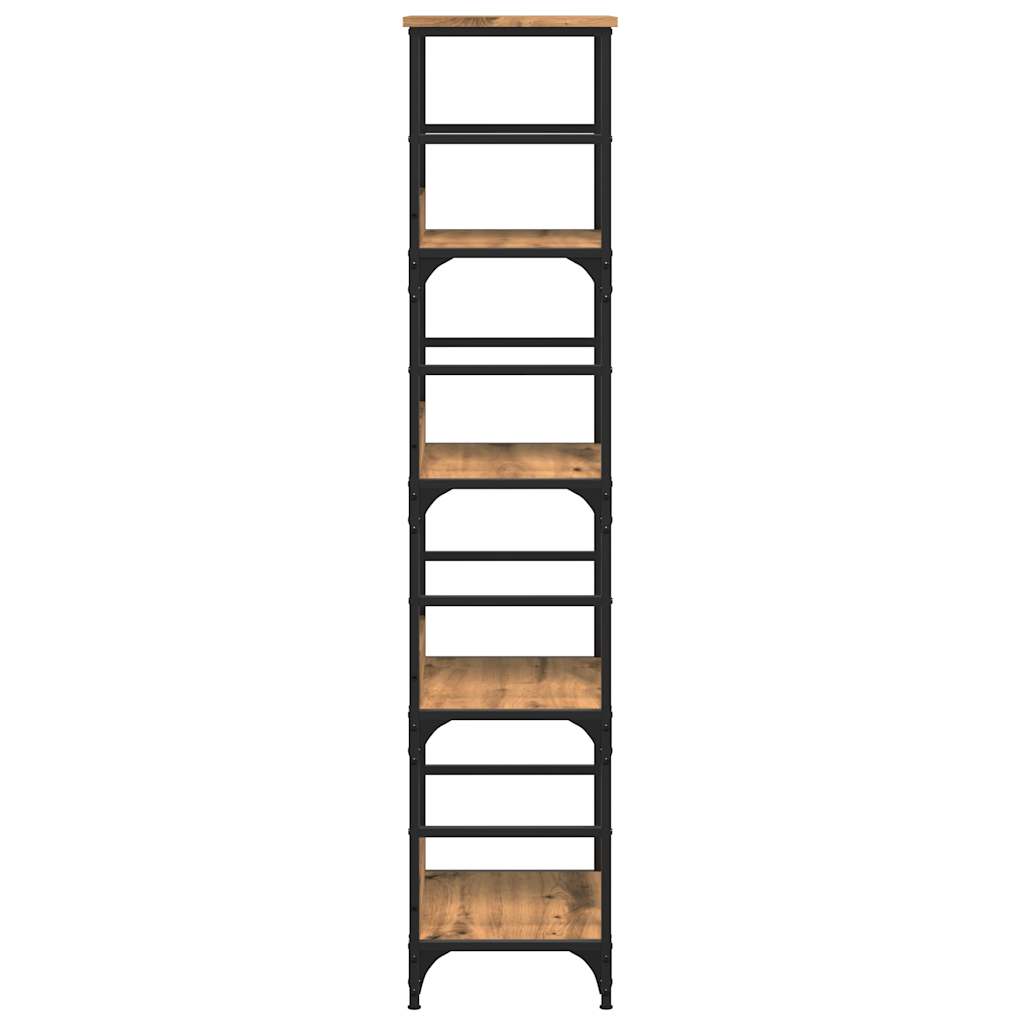 Bokhylle artisan eik 50x33x153 cm konstruert tre