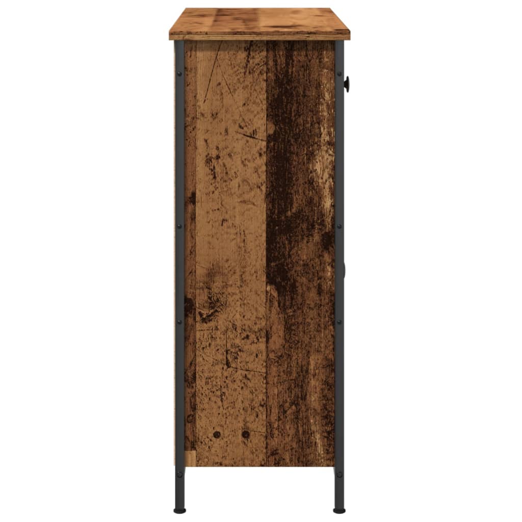 Skjenk gammelt tre 70x30x80 cm konstruert tre
