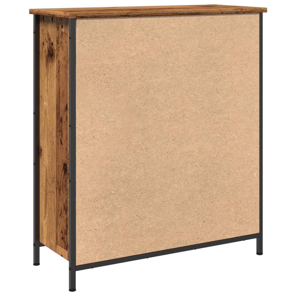 Skjenk gammelt tre 70x30x80 cm konstruert tre