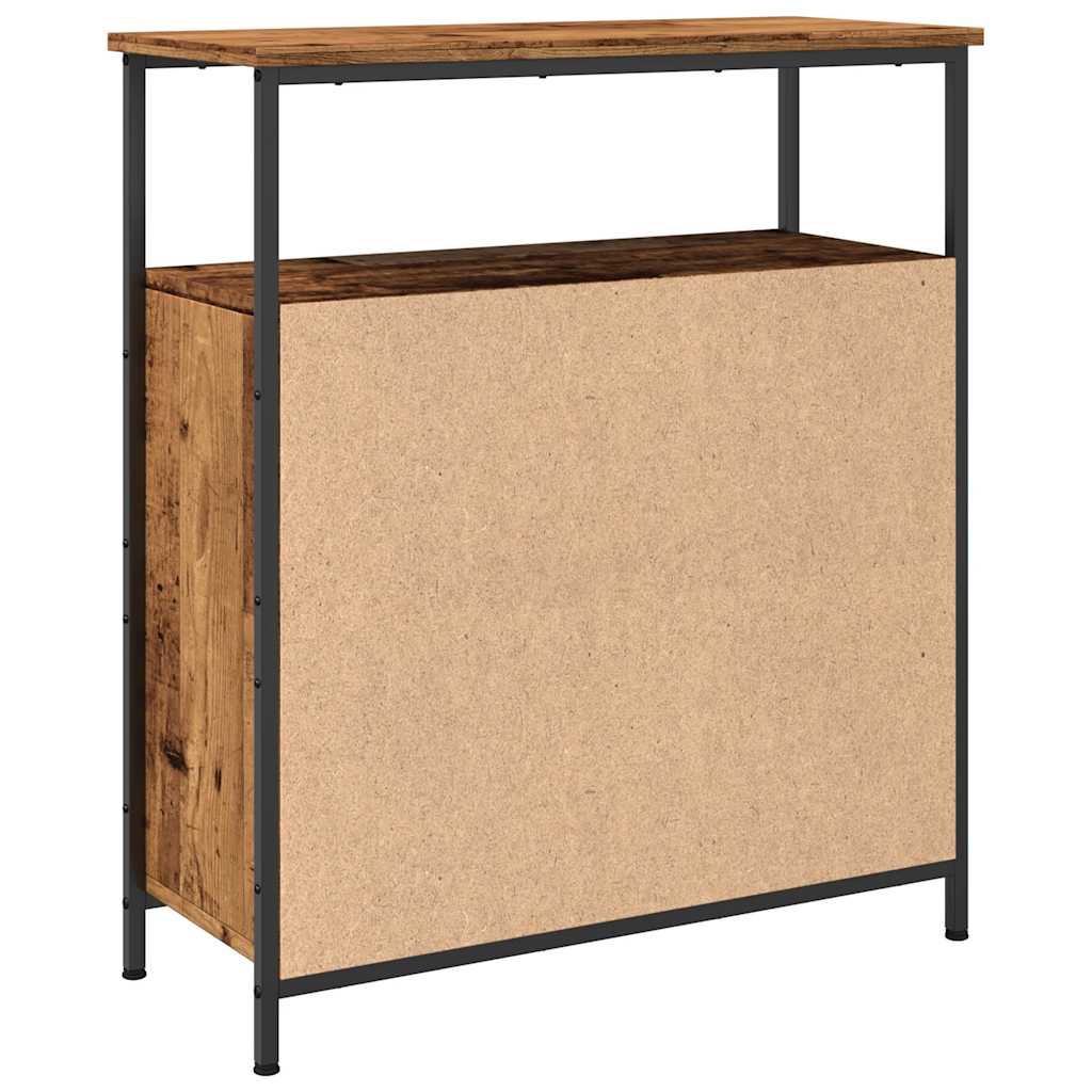 Skjenk gammelt tre 70x30x80 cm konstruert tre