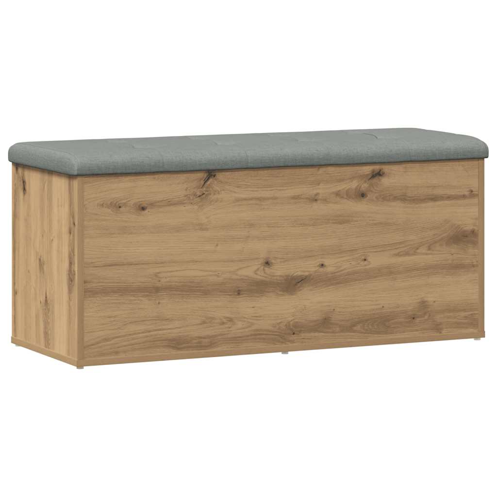 Oppbevaringsbenk håndverkseik 102x42x45 cm konstruert tre