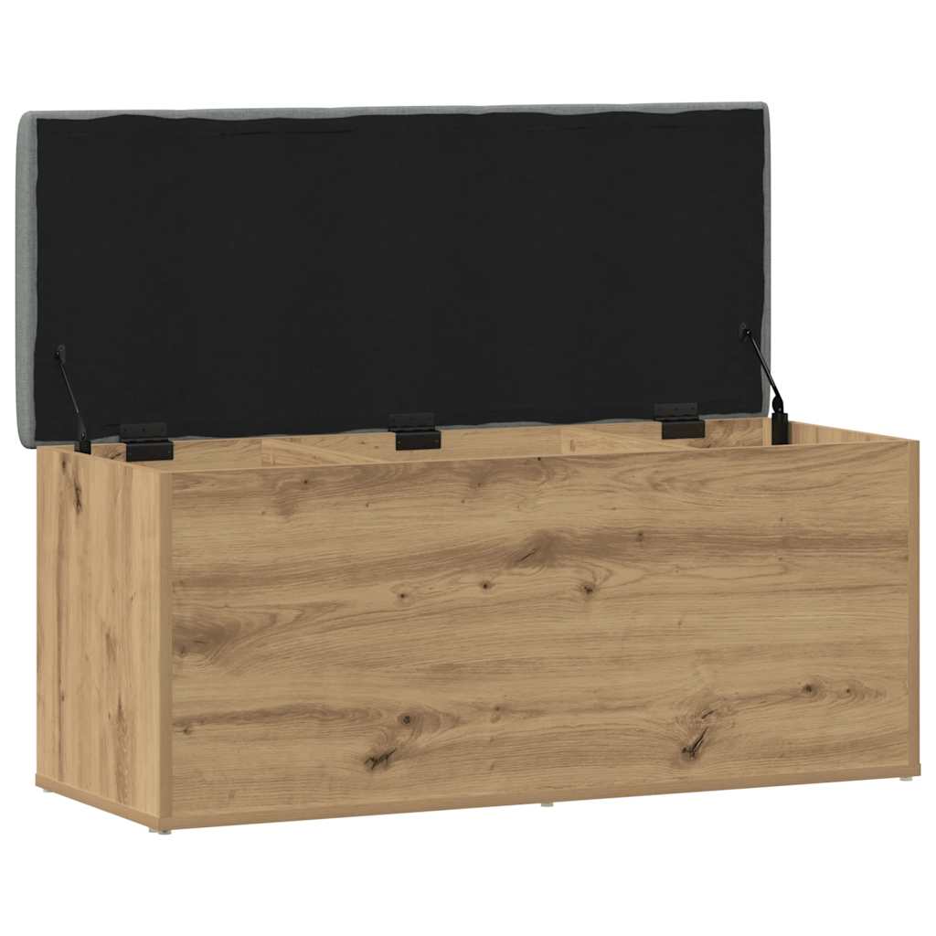 Oppbevaringsbenk håndverkseik 102x42x45 cm konstruert tre