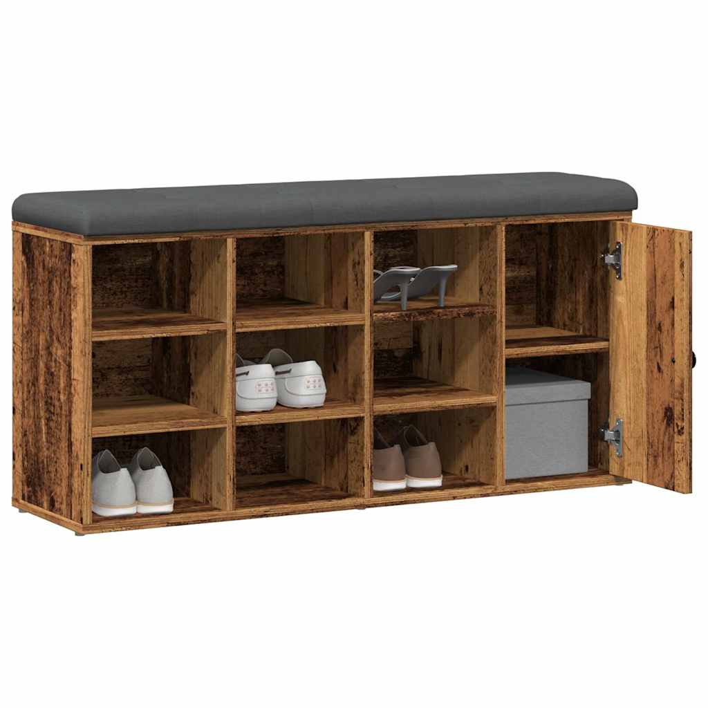 Skobenk gammelt tre 102x32x50 cm konstruert tre