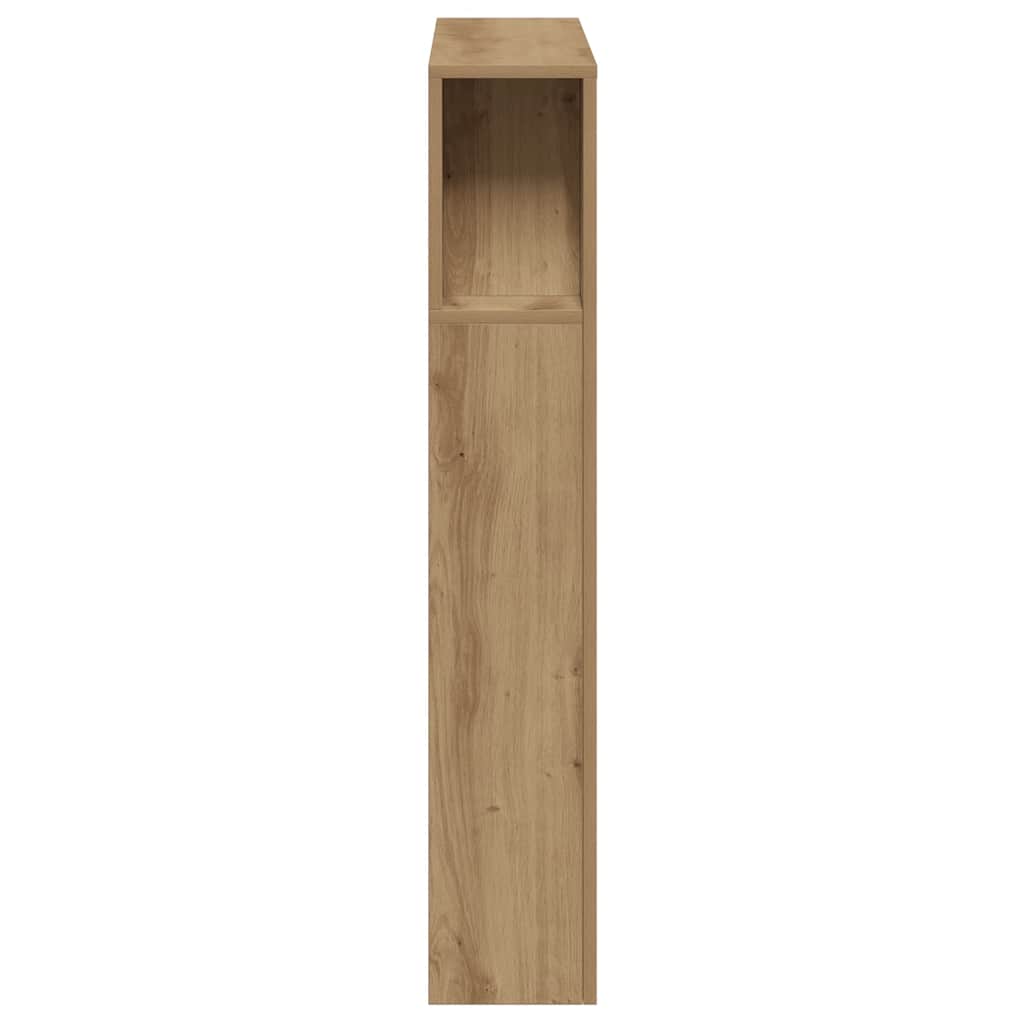 Sengegavl med LED artisan eik 100x18,5x103,5 cm konstruert tre