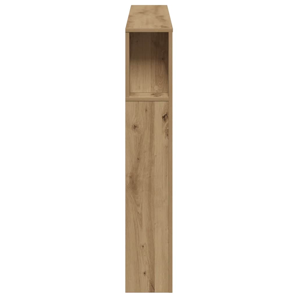 Sengegavl med LED artisan eik 160x18,5x103,5 cm konstruert tre