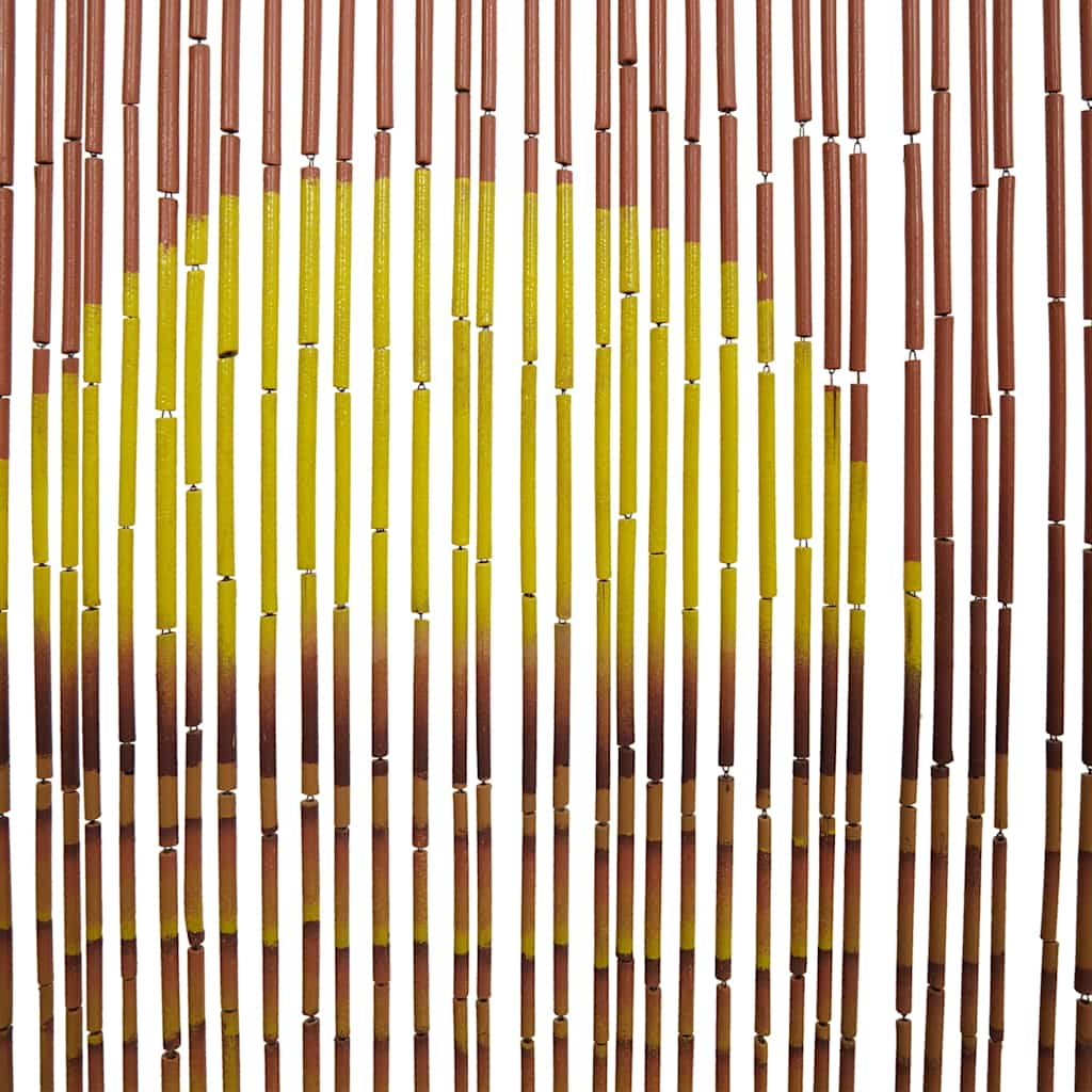 Insektdør gardin palmetretrykk 100x200 cm bambus