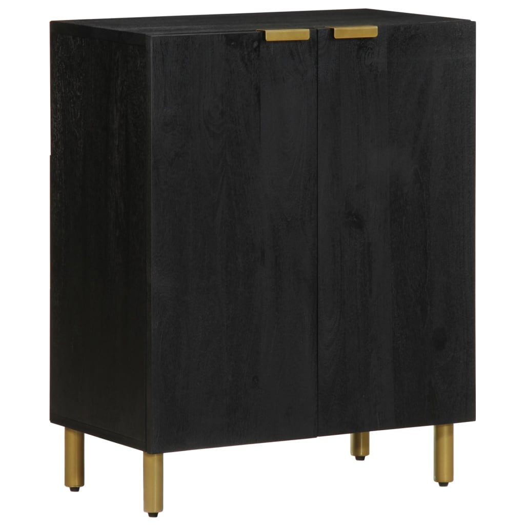 Skjenk svart 60x33x75 cm konstruert tre