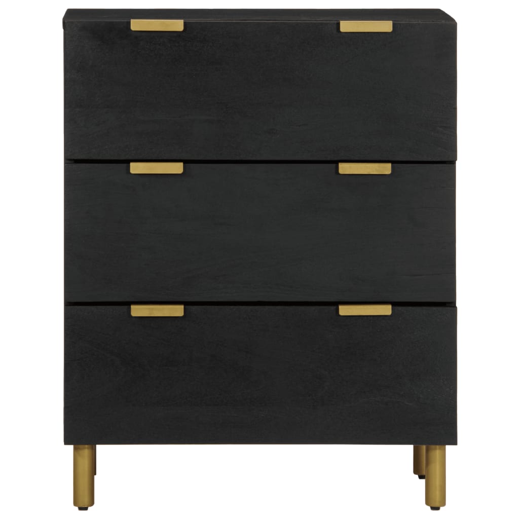 Skjenk svart 60x33x75 cm konstruert tre