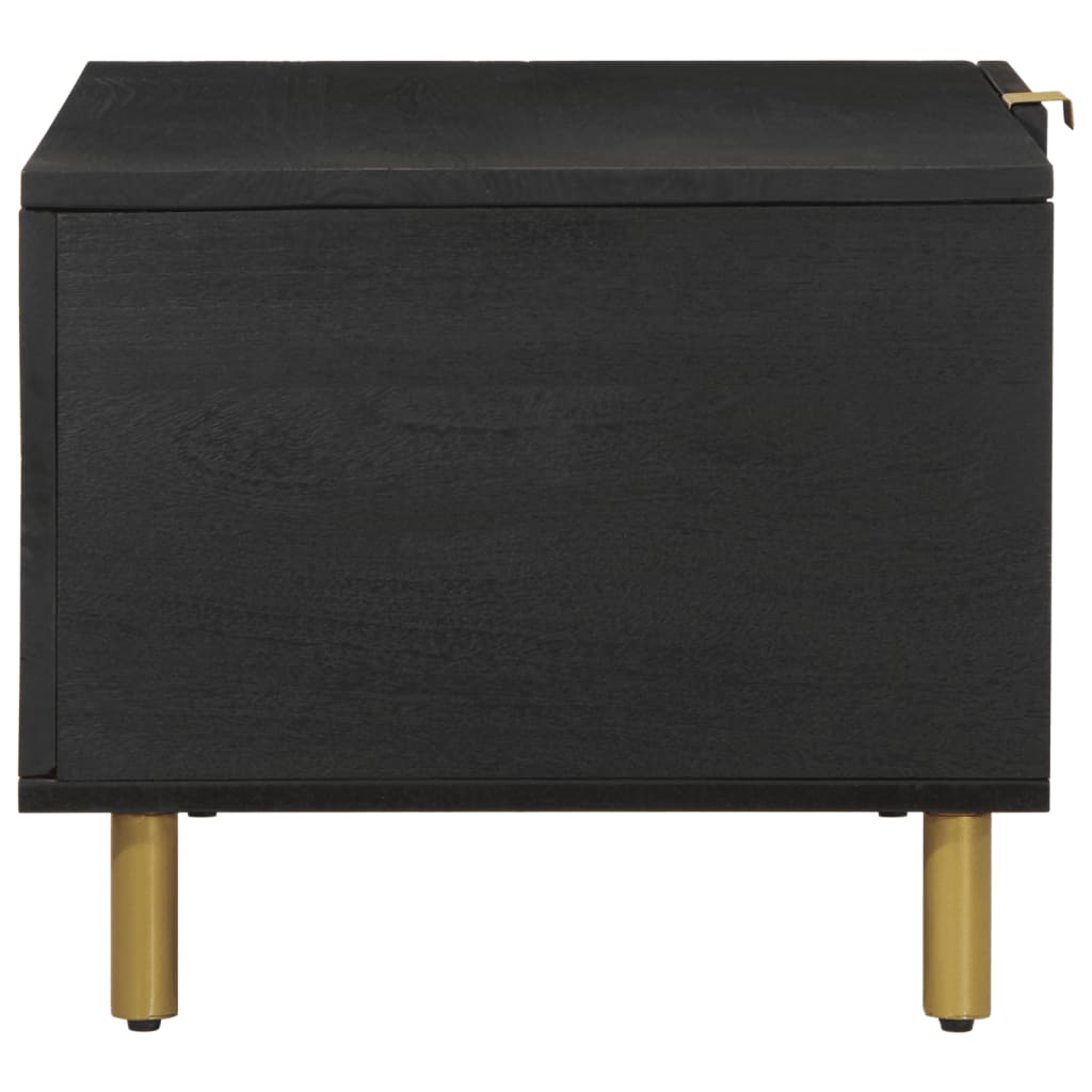 Salongbord svart 80x50x40 cm konstruert tre