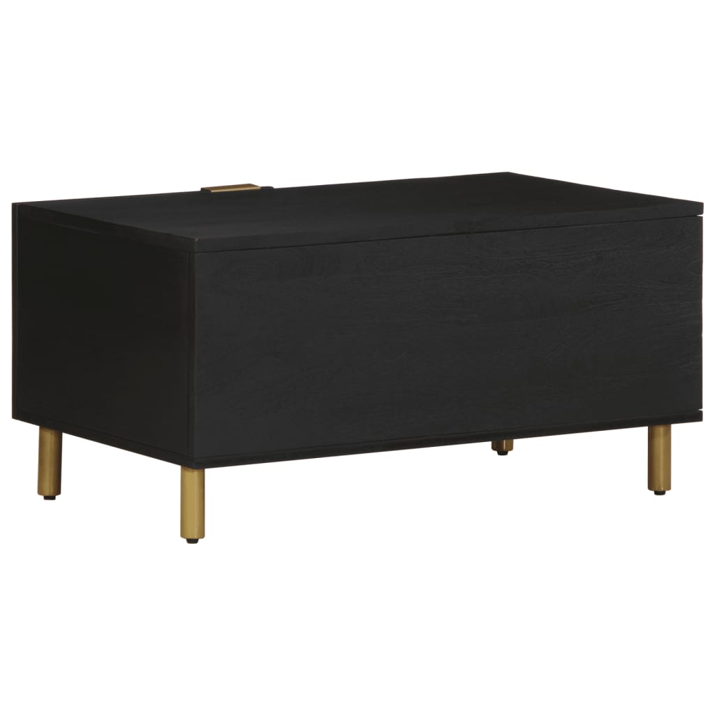 Salongbord svart 80x50x40 cm konstruert tre