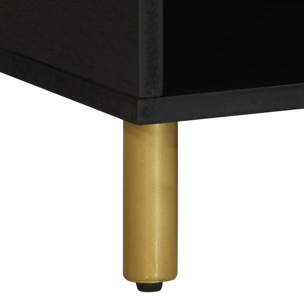 Salongbord svart 80x50x40 cm konstruert tre