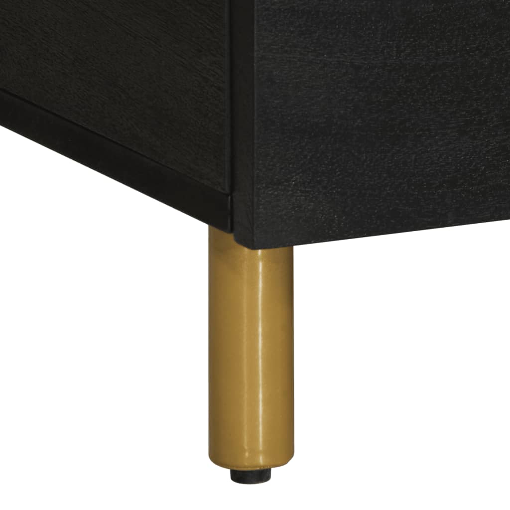 Salongbord svart 80x50x40 cm konstruert tre