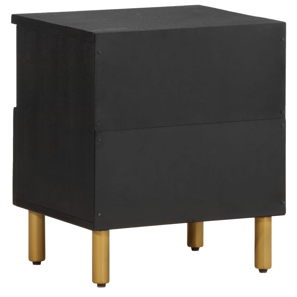 Nattbord svart 40x33x46 cm konstruert tre