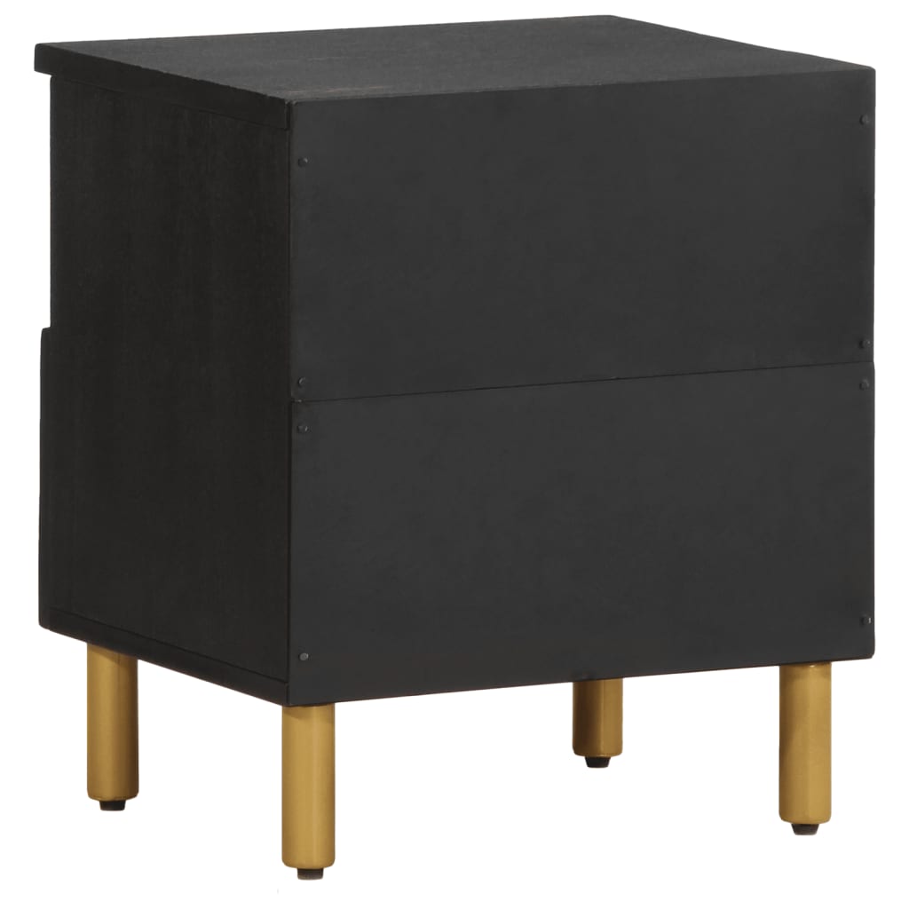 Nattbord svart 40x33x46 cm konstruert tre